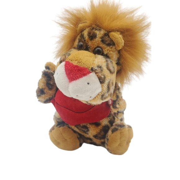 Dan Dee Collectors‎ Choice Plush Leopard With Heart 8" Stuffed Animal Toy - Picture 1 of 16